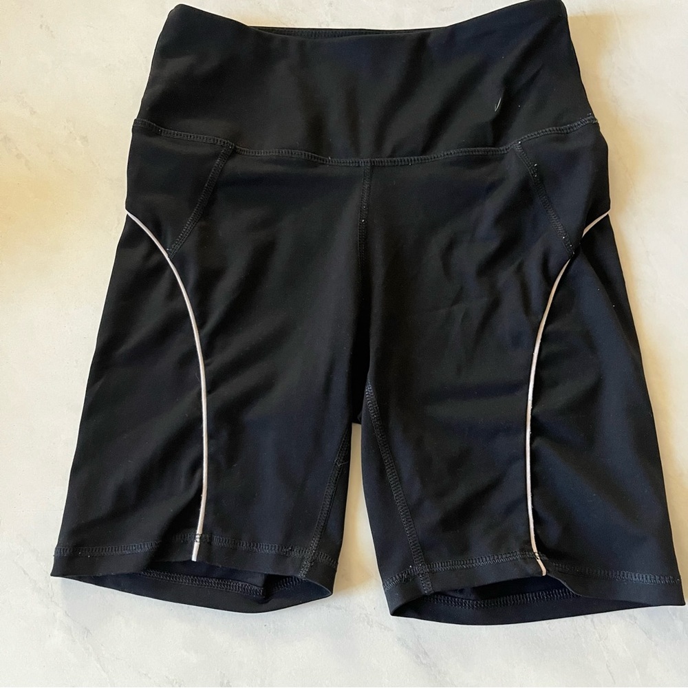 Black athletic shorts